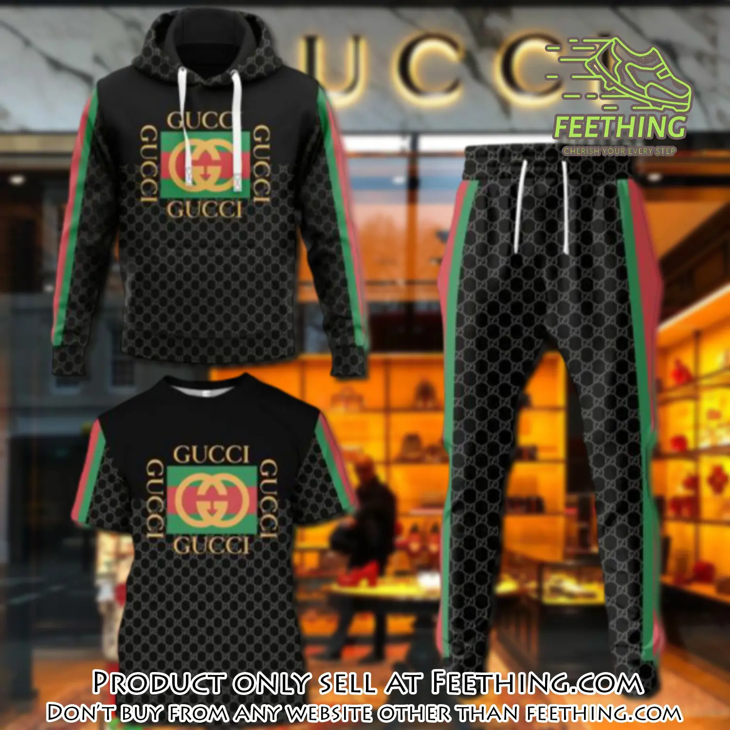 Gucci luxury brand combo tshirt hoodie long pants set trending 24 outfit sport lcs1030 ft4330089